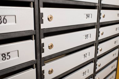 Koltuklu yayalar için iki renkli taş yol. Kentsel bir çevrede kıvrımlı bir yürüyüş yolu.