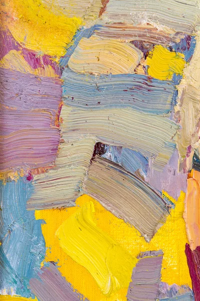 Brushstrokes in oil on canvas — Stock Photo, Image