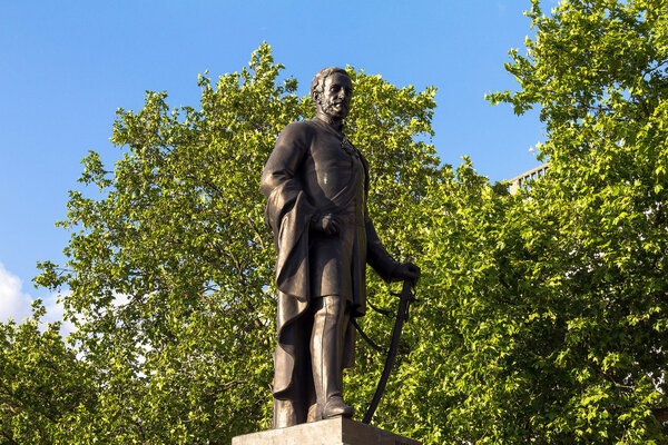 Скульптура генерал-майора сэра Генри Хэвелока на Трафальгарской площади, Лондон, 2015 г.
