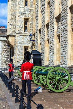 Muhafızlar Castle Tower, Londra, İngiltere.