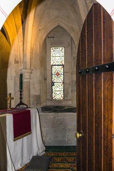 Modlitební místnost na odpočinek od Edwarda i. ložnice v St Thomas Tower. Tower of London. Velká Británie — Stock fotografie