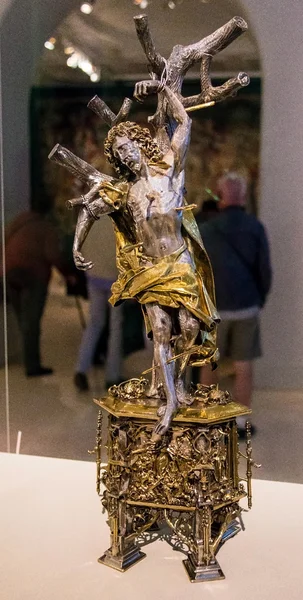 Άγαλμα του Αγίου Σεμπαστιάν του Χανς Χόλμπαϊν του πρεσβύτερου, 1497 — Φωτογραφία Αρχείου