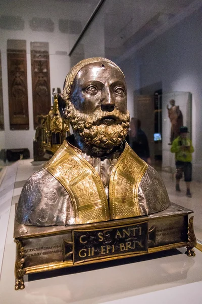 Reliquary bust, about 1500 — Stock Photo, Image