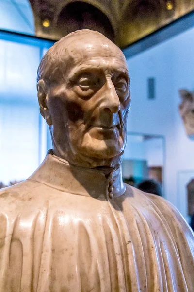 Giovanni Chellini bust, 1456, by Antonio Rossellino — Stock Photo, Image