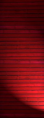 Eski koyu kırmızı boyalı ahşap duvar - doku veya arka plan