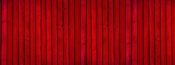 Vieux mur en bois peint en rouge foncé - texture ou fond — Photo