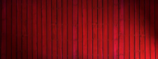 Vieux mur en bois peint en rouge foncé - texture ou fond — Photo