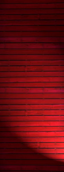 Eski koyu kırmızı boyalı ahşap duvar - doku veya arka plan — Stok fotoğraf