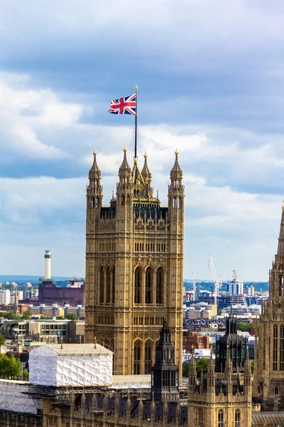 Letecký pohled na westminster, Londýn. — Stock fotografie