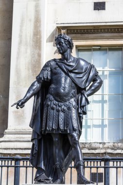Kral James II İngiltere, İskoçya'da Kral James VII tarihi heykeli. Londra. 