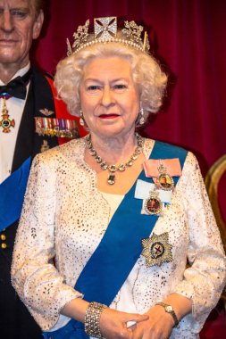  Kraliçe Elizabeth Ii figürin, Madame Tussauds balmumu müzesine. Londra, İngiltere