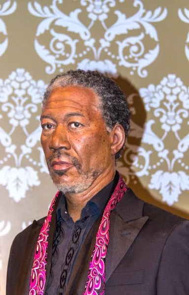 Morgan Freeman, musée Madame Tussauds à Londres. Marie Tussaud est née Marie Grosholtz en 1761 — Photo