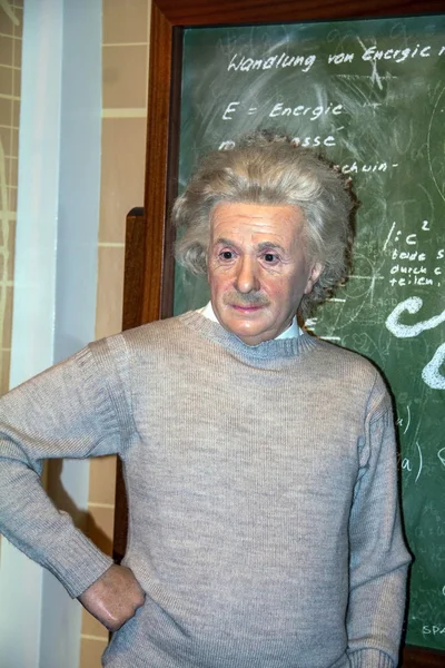 Альберт Ейнштейн, вчений, в Лондоні, Музей Мадам Тюссо. — стокове фото