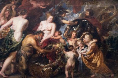 Minerva Pax (barış ve savaş), Mars'tan 1629-1630, Peter Paul Rubens (1577-1640), National Gallery London tarafından korur.