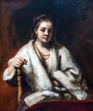 Hendrickje Stoffels(1654-1656), Rembrandt(1606-1669), National Gallery London tarafından portresi.