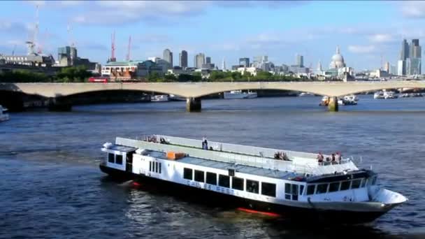 City of London in Late Afternoon Light. Time Lapse — Stock Video