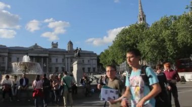Trafalgar Squaree, Londra turist ziyaret,