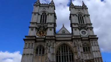 Üniversitesi St Peter Kilisesi, Westminster Abbey mavi gökyüzü arka plan, Londra, İngiltere