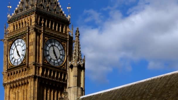 Big Ben en Westminster, Londres — Vídeos de Stock