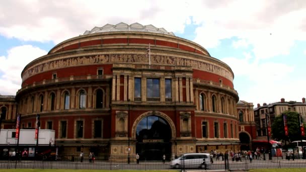 Royal albert hall, Λονδίνο, Αγγλία, Ηνωμένο Βασίλειο — Αρχείο Βίντεο