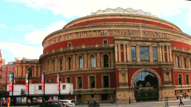 皇家阿尔伯特音乐厅，伦敦，英国英国 — 图库视频影像