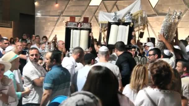 Ceremony of Simhath Torah — Stock Video