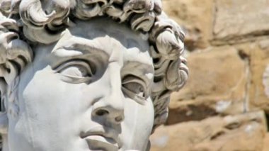 Michelangelo'nun david heykeli close-up detay
