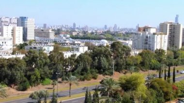 Tel-Aviv panoramik manzaralı. İsrail