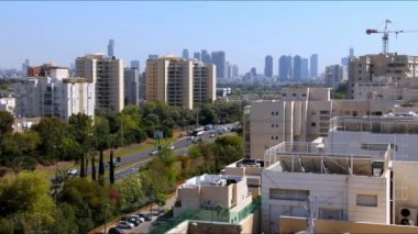 Tel-Aviv panoramik manzaralı. İsrail