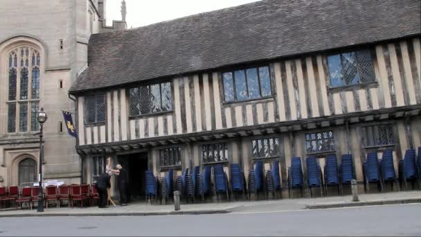 Escola histórica King Edward vi em Stratford Upon Avon — Vídeo de Stock