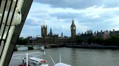 Cityscape Londra'dan Göz Parlamento Evleri ile. Londra.