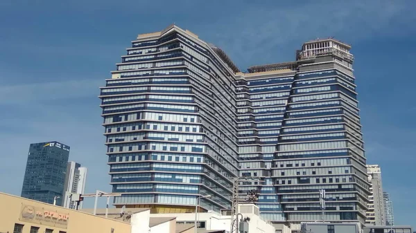 Tel Aviv Israël November 2018 Modern Kantoorgebouw Nabij Azrieli Center — Stockfoto