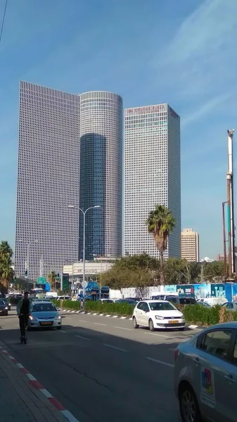 Tel Aviv Israel 2018 Azrieli Center 건물들의 복합체이다 센터는 이스라엘계 — 스톡 사진