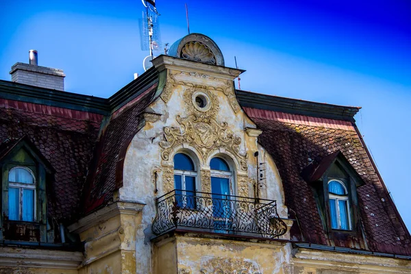 Mariánské Lázně Mariánské Lázně Česká Republika Krásné Budovy Ruské Ulici — Stock fotografie