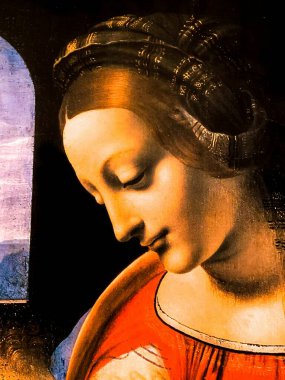 Tel Aviv, İsrail - 6 Mart 2019: Leonardo da Vinci 'nin 