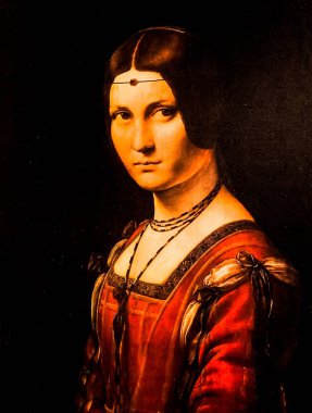 Tel Aviv, İsrail - 6 Mart 2019: Leonardo da Vinci 'nin Sergisi' ndeki 