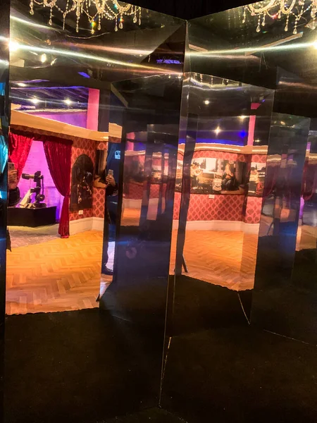 Tel Aviv Israel March 2019 Model Leonardo Vinci Nyolcszögletű Tükörszobájának — Stock Fotó