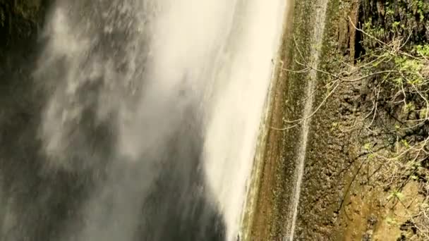 Cascade Tanur Four Dans Réserve Naturelle Ayoun Près Ville Metula — Video