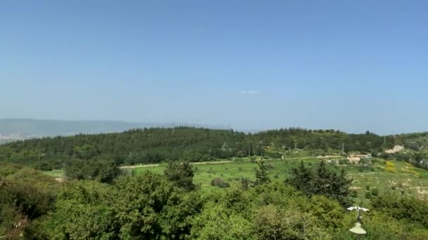 Panorama Baixa Galileia Primavera — Vídeo de Stock