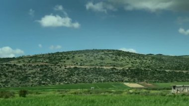 Aşağı Celile 'nin Panoraması. İsrail. 4K