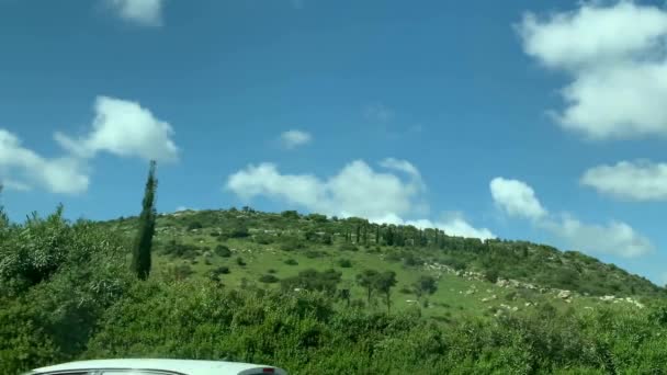 Panorama Dari Galilea Bawah Israel — Stok Video