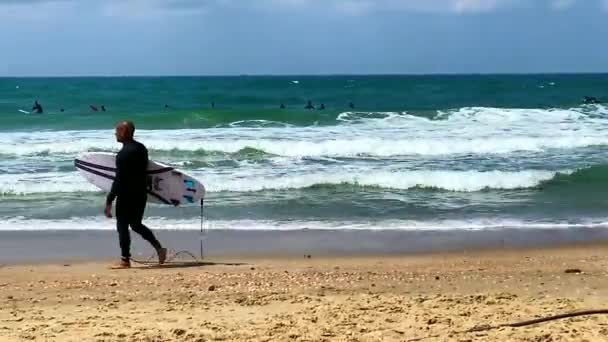 Tel Aviv Israël Mei 2021 Serveren Serveren Bij Tel Baruch — Stockvideo