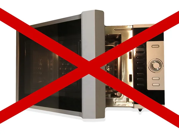 No microwave, sign — Stock Photo, Image