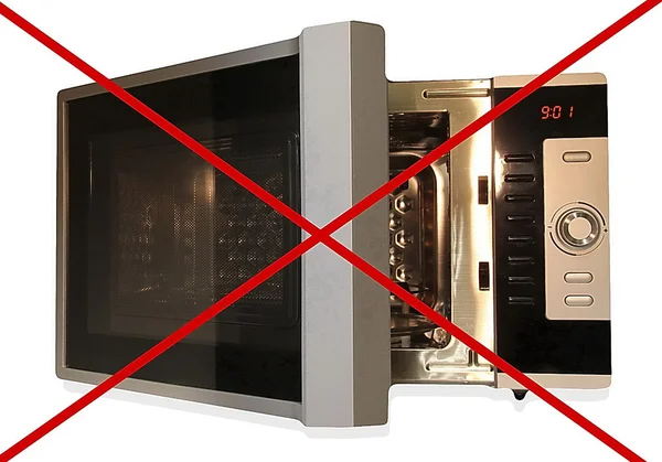 Tidak ada microwave, tanda — Stok Foto