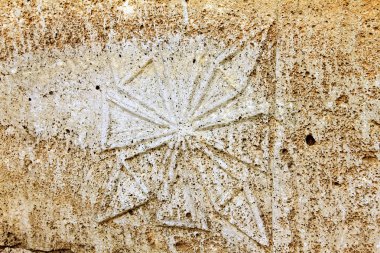 Avdat - kurulan ve Nabataeans Negev Çölü'nde yaşadığı antik kenti kalıntıları 