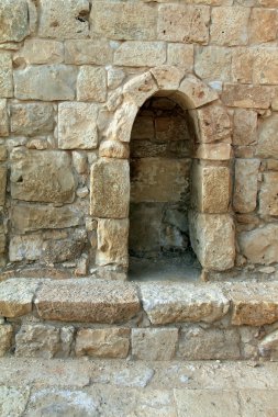 Avdat - kurulan ve Nabataeans Negev Çölü'nde yaşadığı antik kenti kalıntıları 