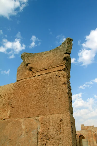 Ruïnes van Avdat - oude stad gesticht en bewoond door Nabateeërs in de Negev-woestijn — Stockfoto