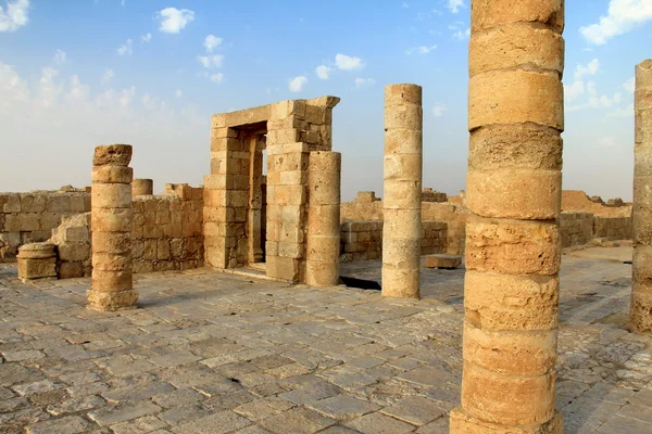 Igreja antiga bizantina na cidade Avdat. Deserto de Negev . — Fotografia de Stock