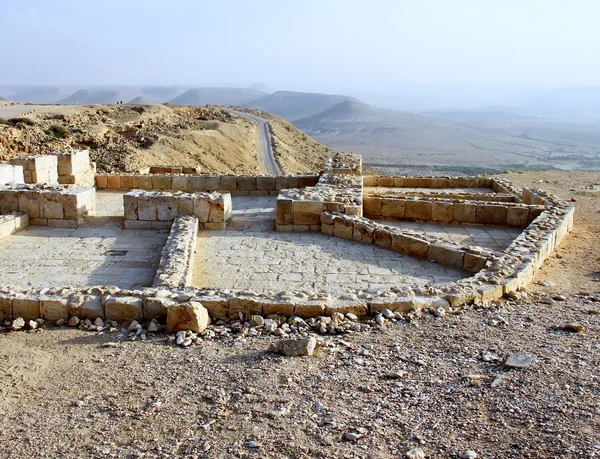 Antike Ruinen der römischen Kelter für Trauben in der Altstadt avdat. Wüste Negev. Deutschland. — Stockfoto