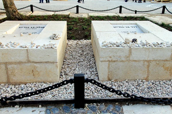 Memorial mezarlığı David Ben Gurion İsrail kurucusu ve eşi Poline — Stok fotoğraf